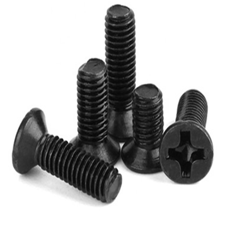 Custom M1 svart forsenket hode kryssinnfelt 1mm mikroskrue for elektronikk