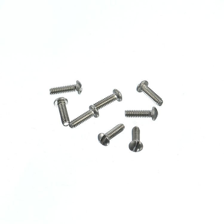 M0.8 M1.0 M1.2 rustfritt stål pannehode slisset mini mikro liten skrue