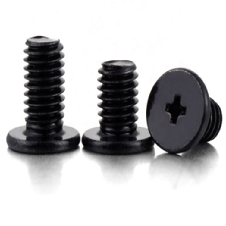 M1.4 Black Oxide Wafer Head Cross Micro Electronic Screw