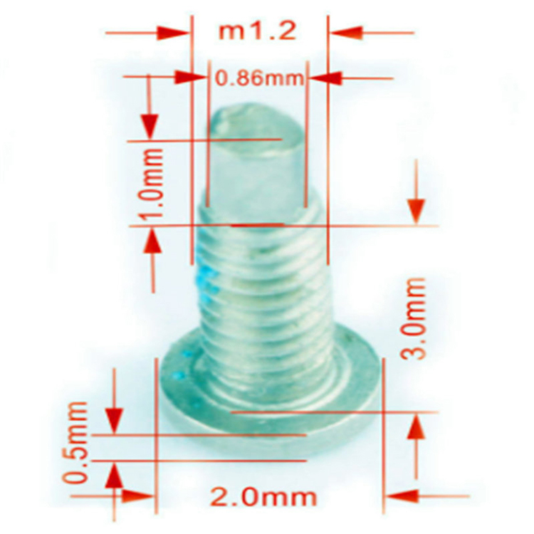 M1.4~M2 stjerne femkantet torx hode vanntett skrue for iPhone M1.4~M2 stjerne femkantet torx hode vanntett skrue for iPhone