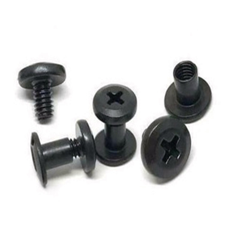 Black Oxide Rustfritt stål Sett Book Binding Post Chicago Screw