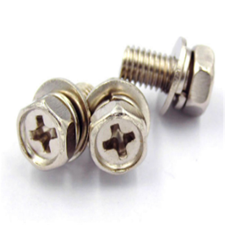Hex Head Cross Maskinskrue med skiver
