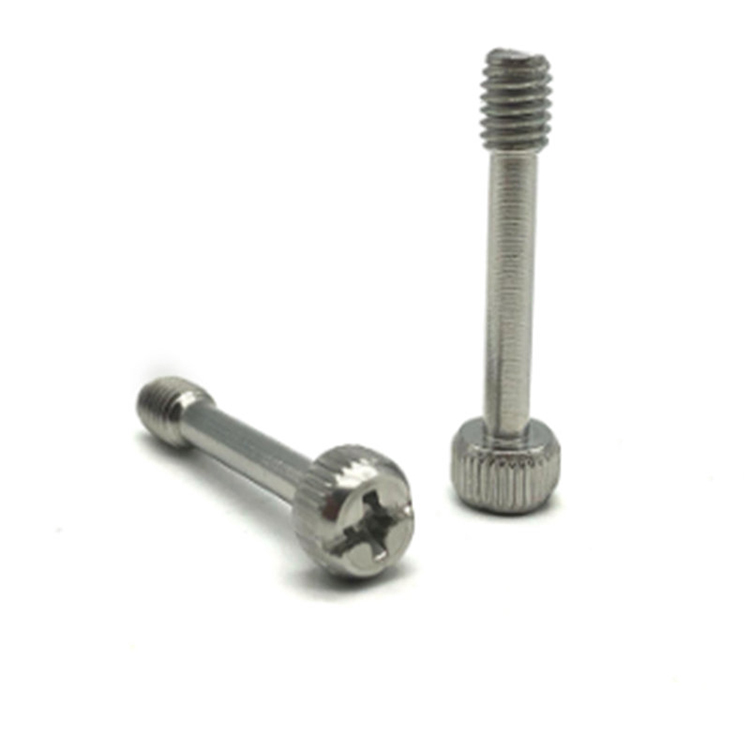 1/4” riflet hode rett slisset halvgjenget tommelskrue
