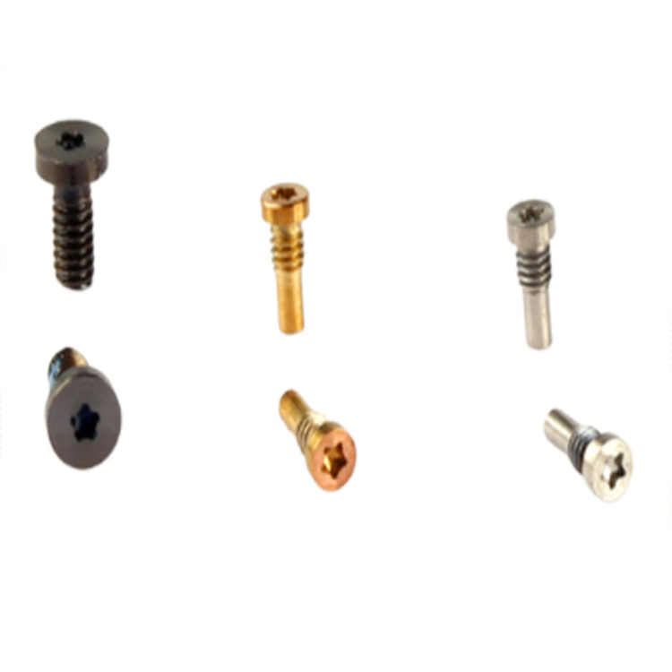 OEM m1.6 gylden lavt flatt hode t5 t6 torx briller liten skrue