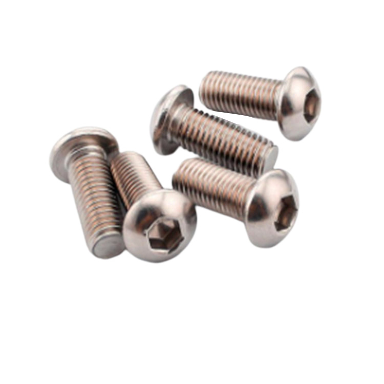Hot Sale rustfritt stål 18-8 Hex Socket pan knapp hode maskin skrue