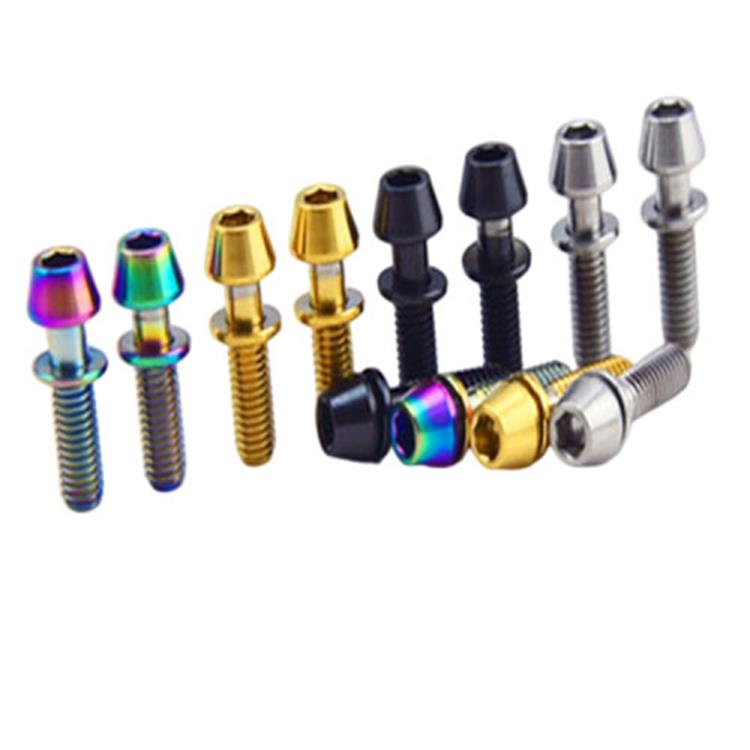 M5x16mm Titanium Allex sekskantet hodeskrue med skive