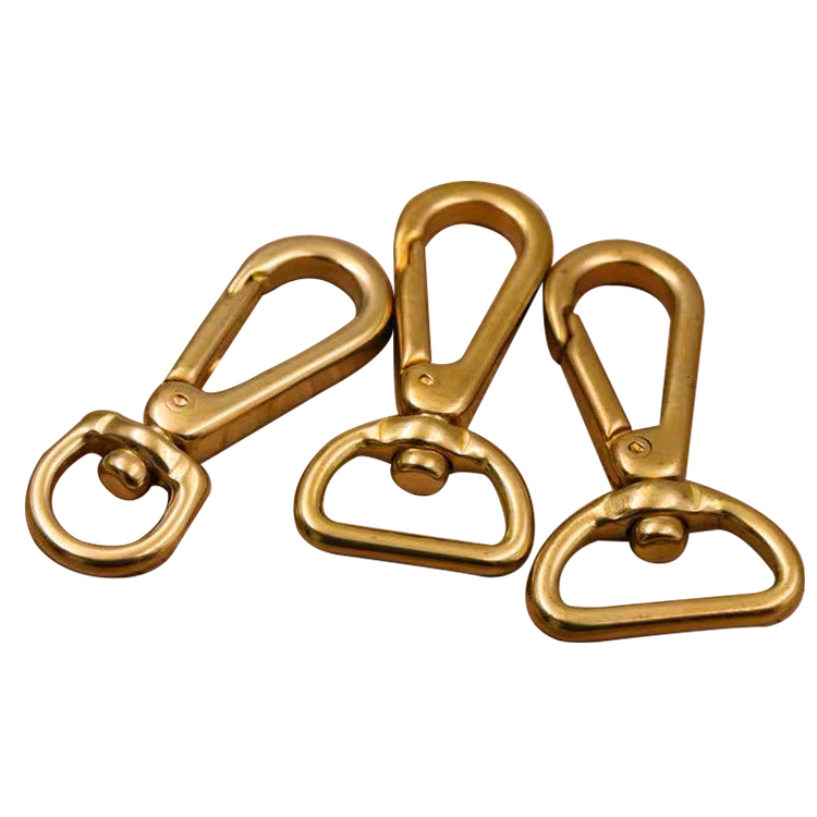 Solid messing dreibar bolt bag trigger D-ring dreibar øyelåsekrok