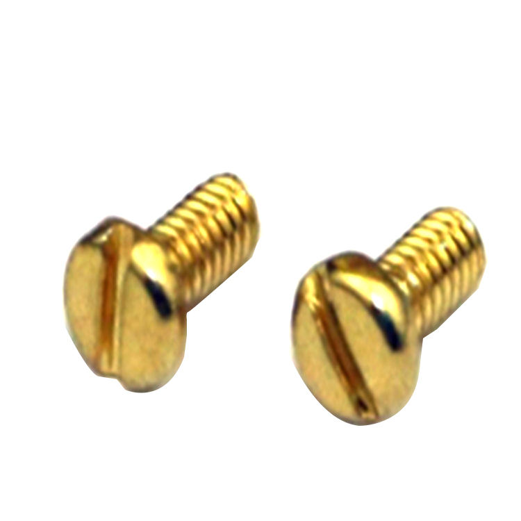 Hot salg M1.4 messing pannehode slisset mini liten mikro skrue for glass