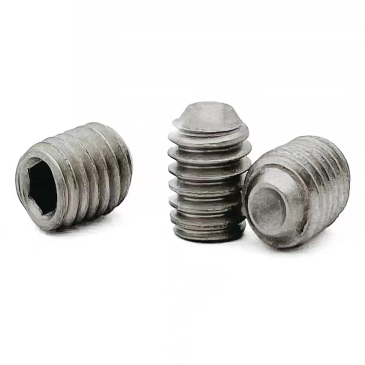 DIN913 m1,4 flat punktskrue av titan