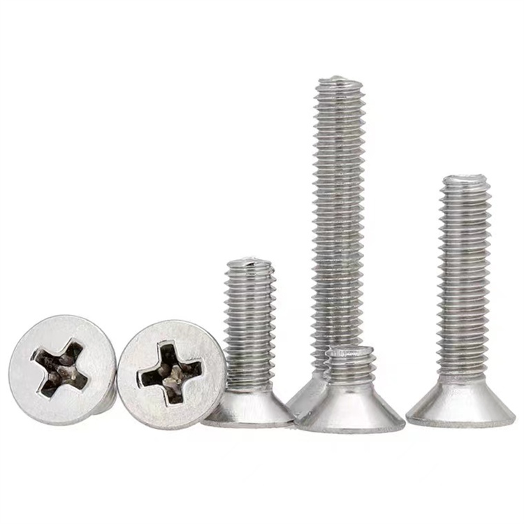 DIN965 forniklet m2 metall forsenket maskinskrue