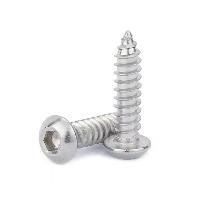 Rustfritt stål m4 socket unbrakon paraplyhode treskrue