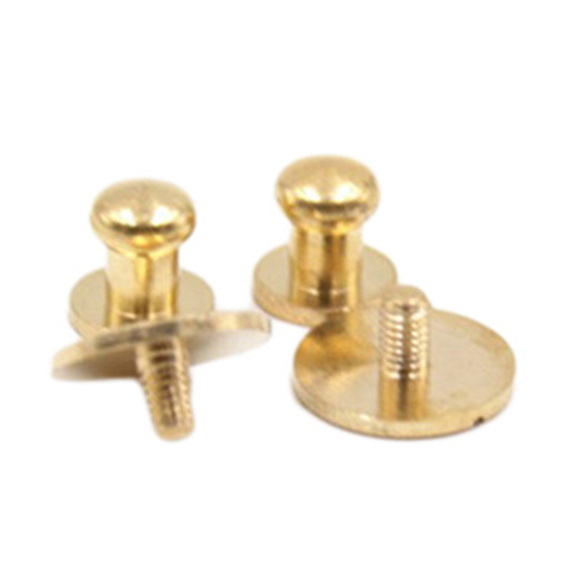 Nytt design Solid Messing Sam Brown Button Stud For lær Nytt design Solid Messing Sam Brown Button Stud For lær