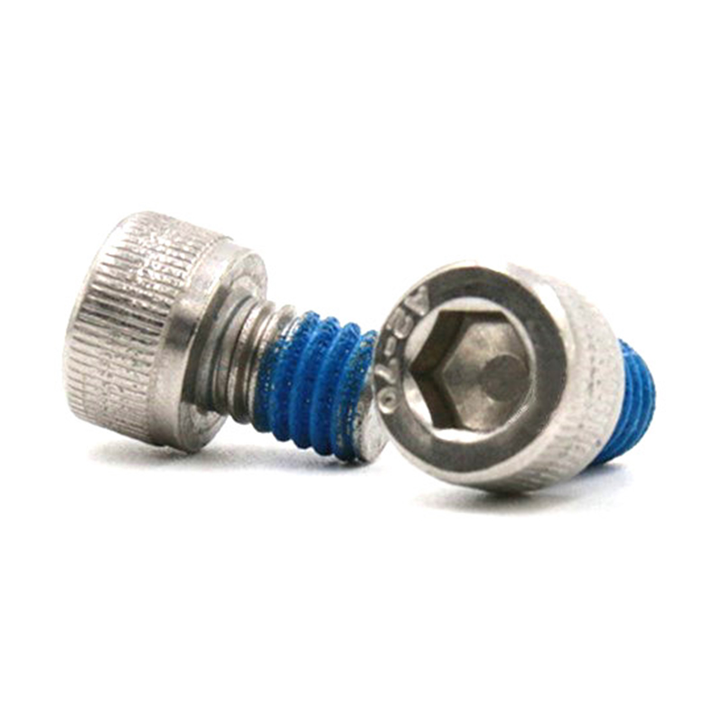 Stainless steel 304 hex socket cup head micro screw with nylon patch Stainless steel 304 hex socket cup head micro screw with nylon patch