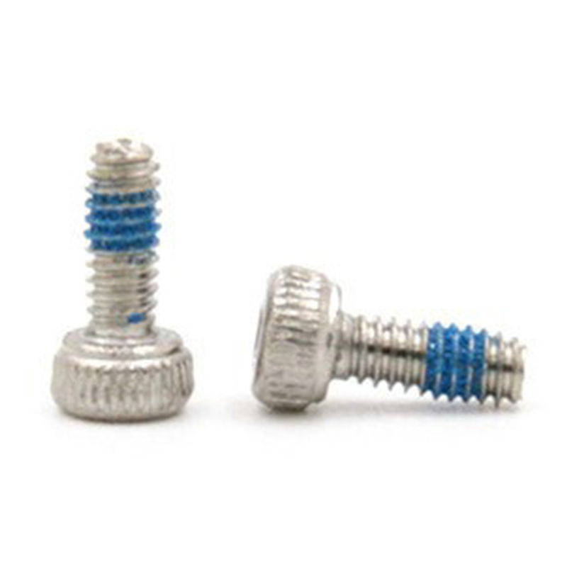 M3X8mm kopphode sekskantskrue med nylonlapp