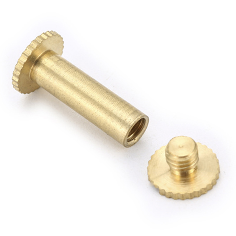 Ny design 4mm riflet hode mikro-bindingsskrue for meny