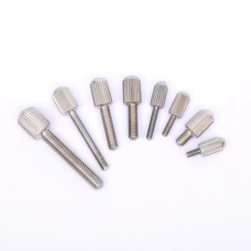 Ny design rustfritt stål riflet smalhode m3 skrue Ny design rustfritt stål riflet smalhode m3 skrue