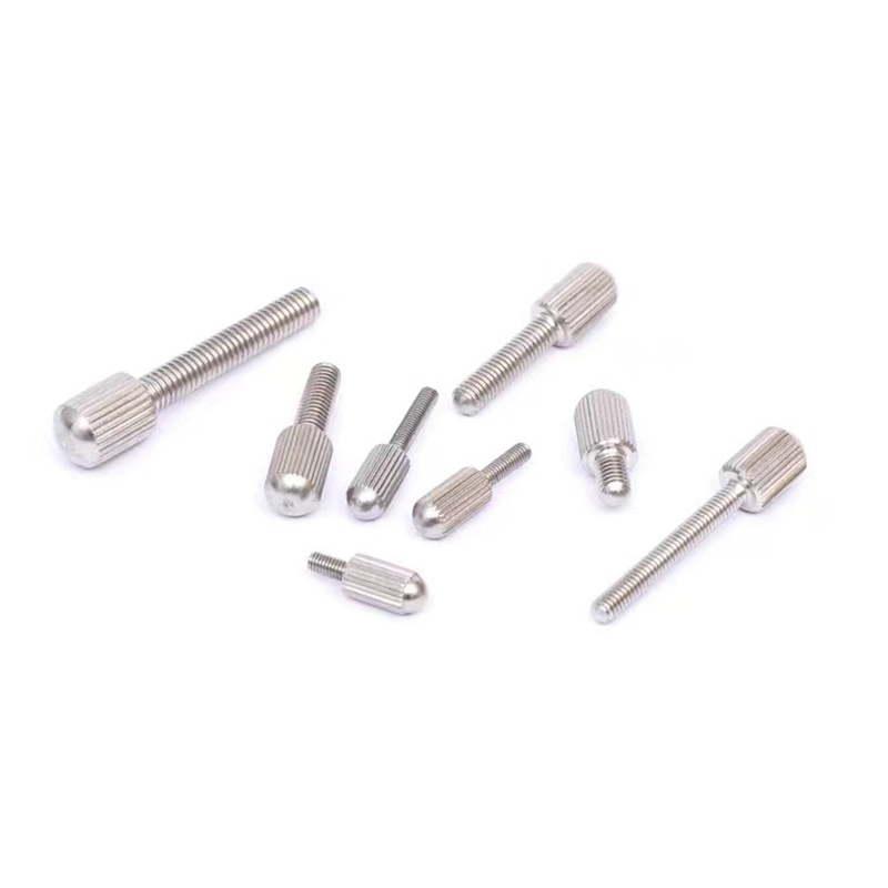 Ny design rustfritt stål riflet smalhode m3 skrue Ny design rustfritt stål riflet smalhode m3 skrue