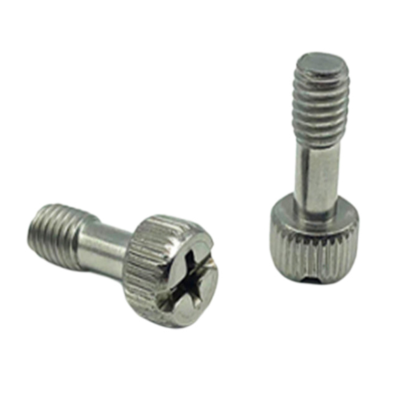 1/4” riflet hode rett slisset halvgjenget tommelskrue