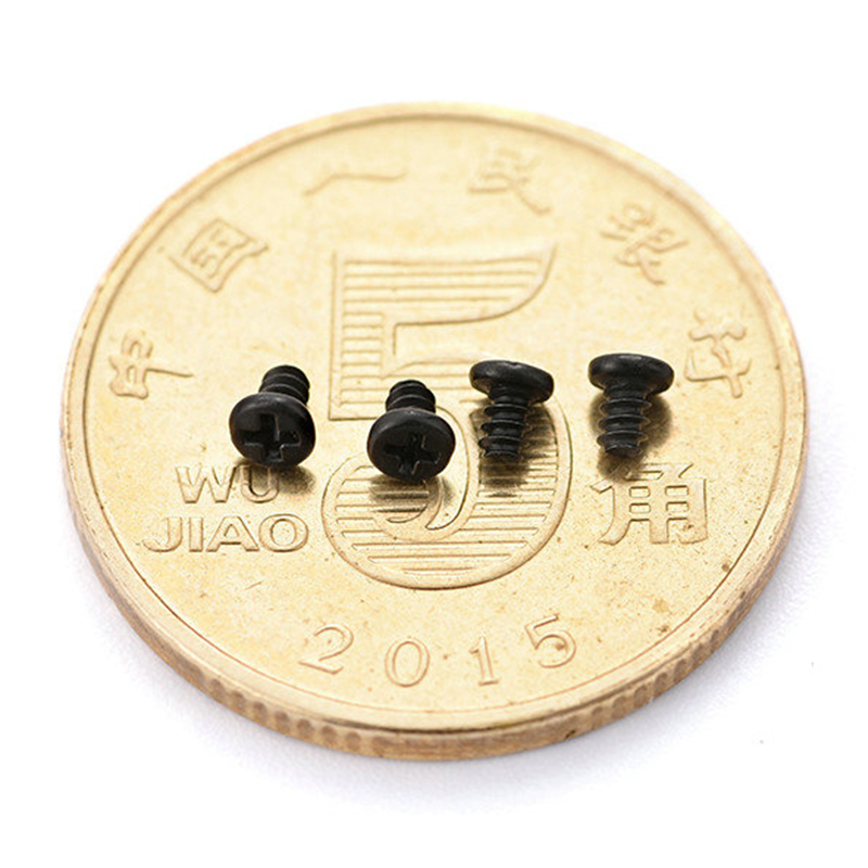 Pannehode Kryss Karbonstål M0.8 M1.0 M1.2 M1.4 M1.7 liten Micro mini skrue Pannehode Kryss Karbonstål M0.8 M1.0 M1.2 M1.4 M1.7 liten Micro mini skrue